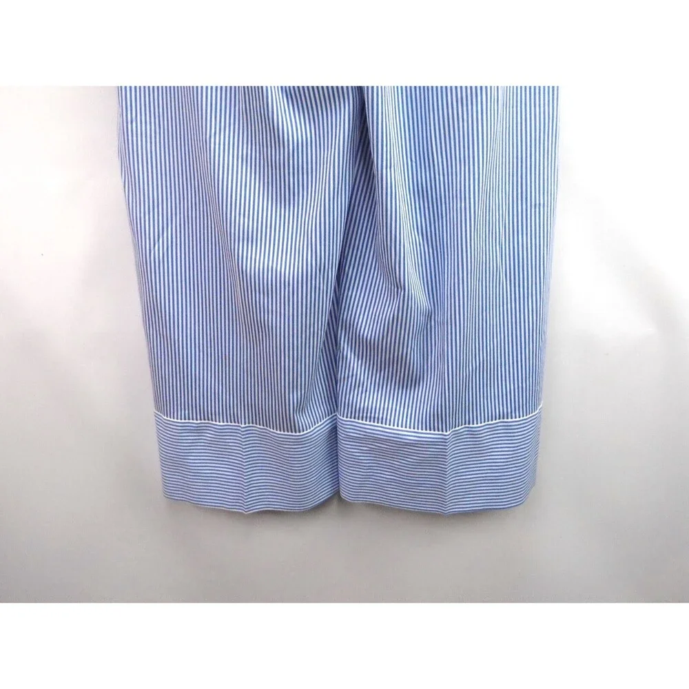 Banana Republic Size 8 Striped Tie Waist Boat Pants Wide Leg Blake Crop - Picture 6 of 9